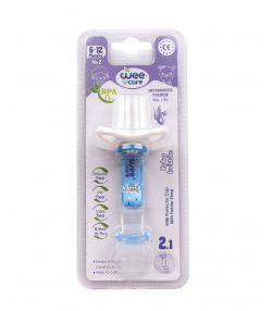پستانک ارتودنسی ضدحساسیت با زنجیر و درپوش محافظ وی کر Wee Care کد P111