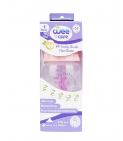 شیشه شیر وی کر Wee Care حجم 300 میلی لیتر کد B324