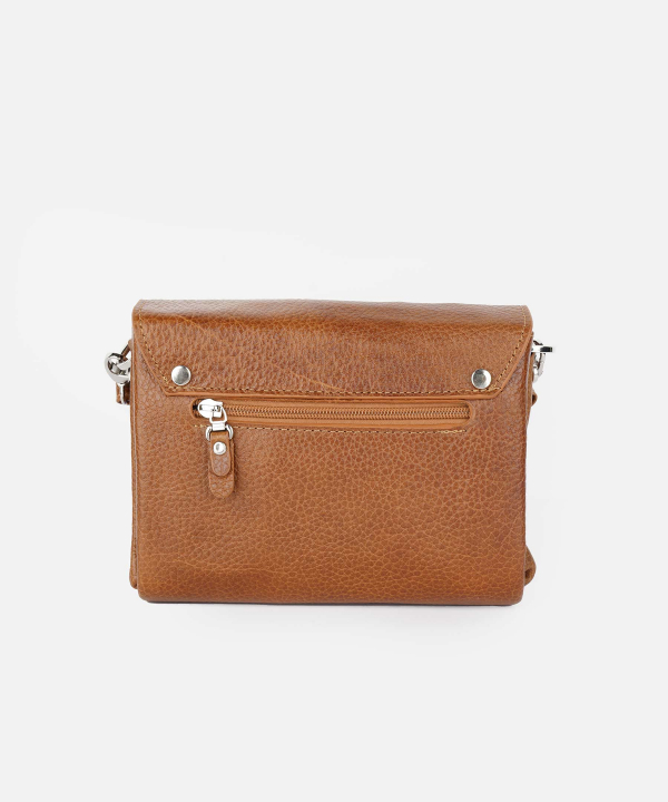 کیف دوشی زنانه چرم طبیعی چرم کروکو Croco Leather مدل هورناز