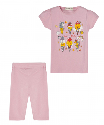 ست تیشرت و شلوارک دخترانه نونا Nona کد 221110116