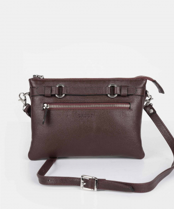کیف دوشی زنانه چرم طبیعی چرم کروکو Croco Leather مدل ناریان