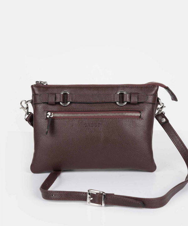 کیف دوشی زنانه چرم طبیعی چرم کروکو Croco Leather مدل ناریان