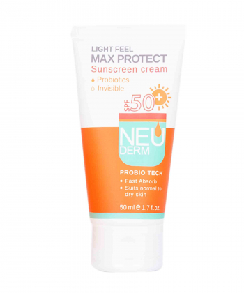 کرم ضد آفتاب SPF50 نئودرم Neuderm مدل Max Protect حجم 50 میلی لیتر