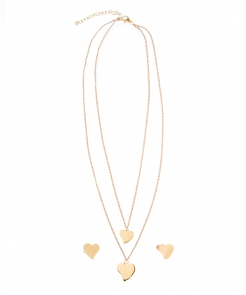 نیم ست استیل طرح قلب