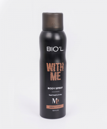 اسپری خوشبوکننده بدن مردانه بیول BIOˊL مدل WITH ME حجم 150 میلی لیتر