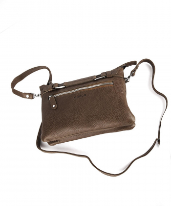 کیف دوشی زنانه چرم طبیعی چرم کروکو Croco Leather مدل ناریان