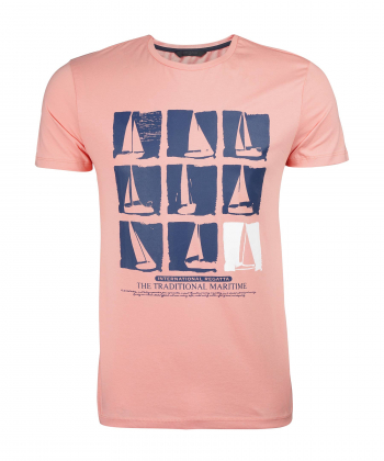 تیشرت طرح دار مردانه ال سی وایکیکی LC Waikiki کد 0SL649Z8