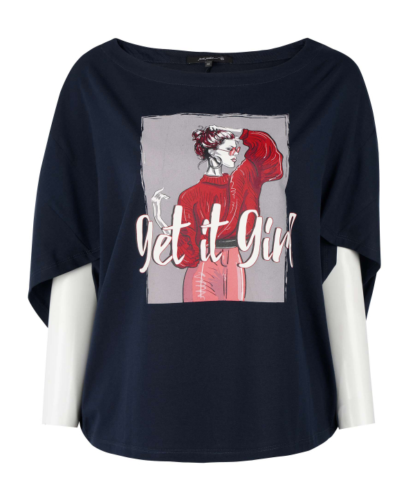 تیشرت طرح دار زنانه جوتی جینز JootiJeans کد 11773029