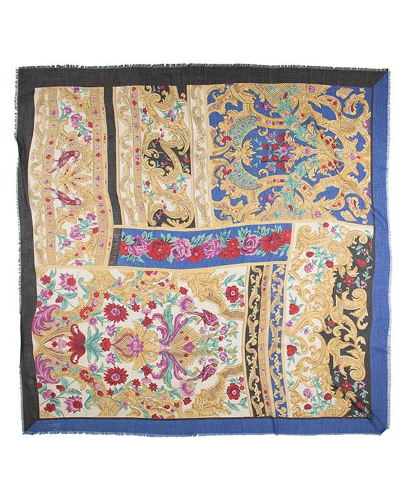 روسری نخی طرح گل