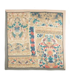 روسری نخی طرح گل