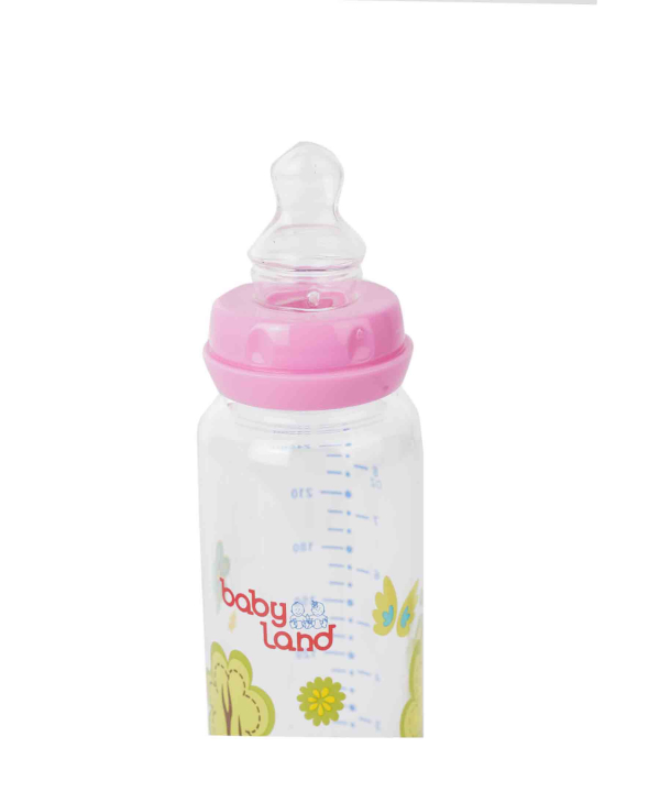 شیشه شیر پیرکس ارتودنسی بی بی لند Baby Land مدل 440 حجم 240 میلی لیتر