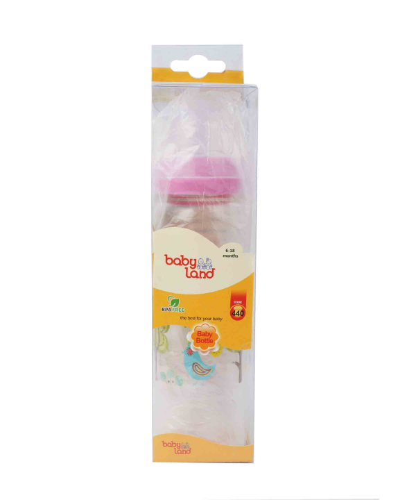 شیشه شیر پیرکس ارتودنسی بی بی لند Baby Land مدل 440 حجم 240 میلی لیتر