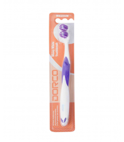 مسواک با برس متوسط دورکو Dorco مدل Shiny White