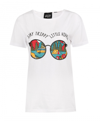 تیشرت طرح دار زنانه سوپردرای Superdry کد W10S10107C