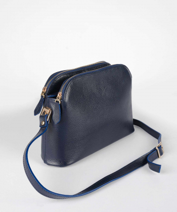 کیف دوشی زنانه چرم طبیعی چرم لانکا Lanka Leather مدل HBM-16