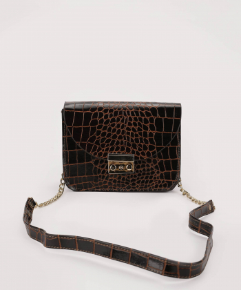 کیف دوشی زنانه چرم لانکا Lanka Leather کد HBM-15