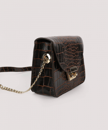 کیف دوشی زنانه چرم لانکا Lanka Leather کد HBM-15