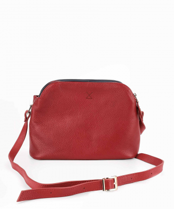 کیف دوشی زنانه چرم طبیعی چرم لانکا Lanka Leather مدل HBM-16