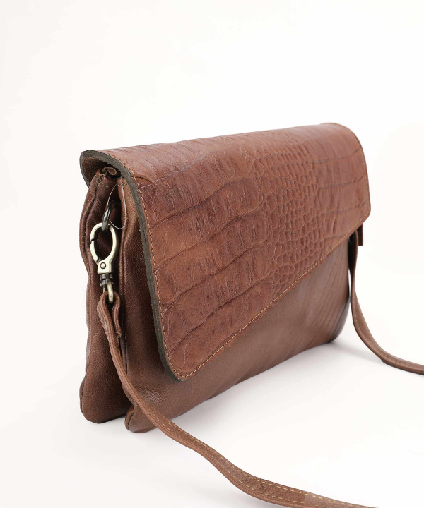 کیف دوشی زنانه چرم لانکا Lanka Leather کد HBM-17