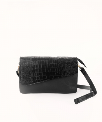 کیف دوشی زنانه چرم لانکا Lanka Leather کد HBM-17