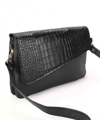 کیف دوشی زنانه چرم لانکا Lanka Leather کد HBM-17