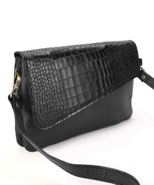 کیف دوشی زنانه چرم لانکا Lanka Leather کد HBM-17