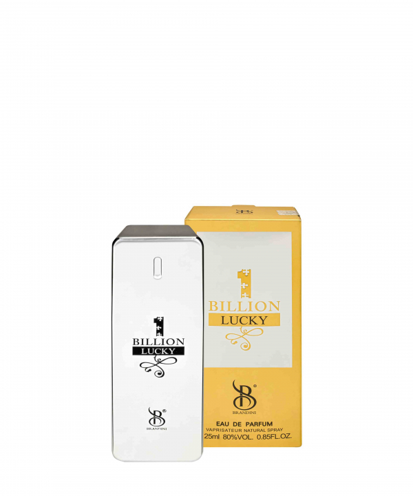 عطر جیبی مردانه برندینی Brandini مدل 1Billion Lucky حجم 25 میلی‌لیتر