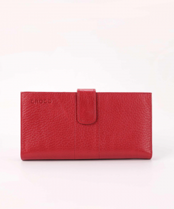 کیف پول زنانه چرم طبیعی چرم کروکو Croco Leather مدل لاتینا