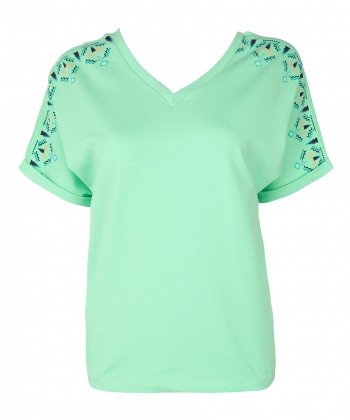 تیشرت یقه هفت زنانه جوتی جینز JootiJeans کد 11773015