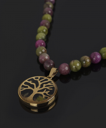 گردنبند زنانه سام نورزاده Noorzadeh Gold Art طرح درخت زندگی کد 169