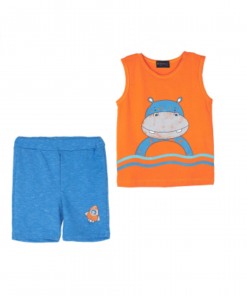 ست تاپ و شلوارک پسرانه برندس Brands کد br31041