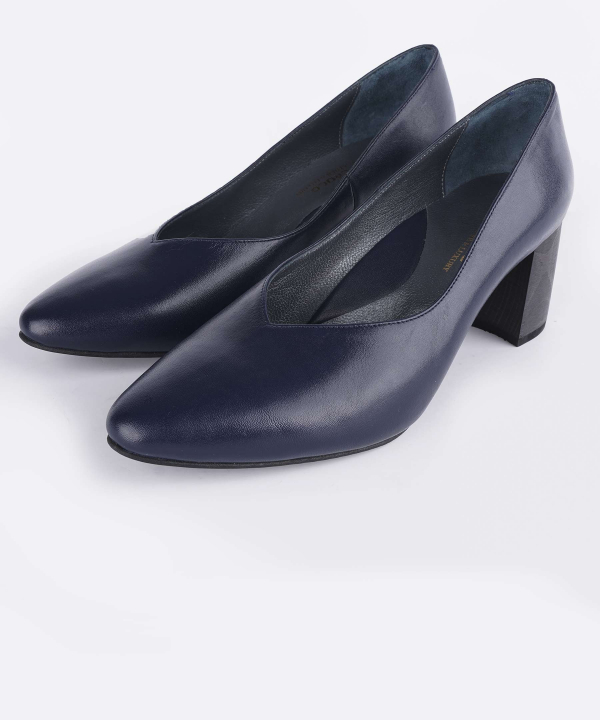کفش پاشنه دار زنانه چرم کروکو Croco Leather کد 645