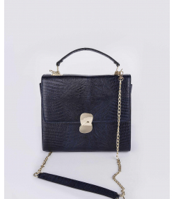 کیف دوشی زنانه چرم طبیعی چرم کروکو Croco Leather مدل آناستازیا