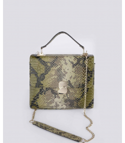 کیف دوشی زنانه چرم طبیعی چرم کروکو Croco Leather مدل آناستازیا