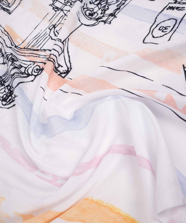 شال طرح دار زنانه جوتی جینز JootiJeans کد 12978217
