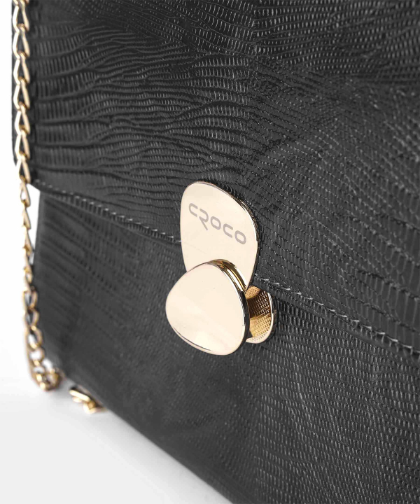 کیف دوشی زنانه چرم کروکو Croco Leather مدل آناستازیا