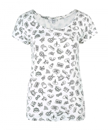 تیشرت طرح دار زنانه او وی اس OVS کد 9364239