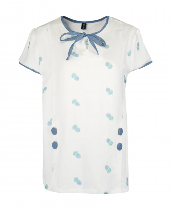 تیشرت طرح دار زنانه آروما Aroma کد 20504993