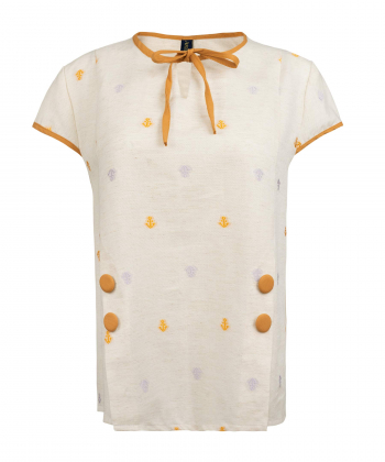 تیشرت طرح دار زنانه آروما Aroma کد 20504993