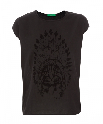 تی شرت باکسی نساجی چاپ فلوک