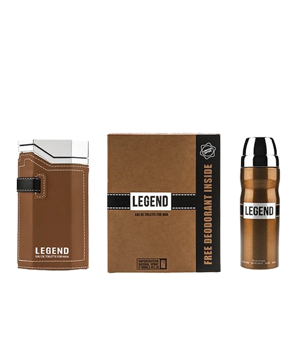  ست ادوتویلت و اسپری مردانه امپر مدل Legend حجم 100 میلی لیتر