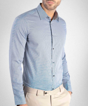 پیراهن طرح دار مردانه کروم Corum کد 2110118