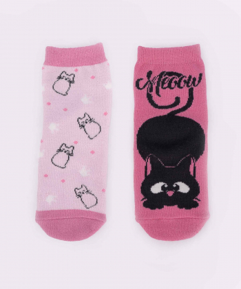 جوراب طرح دار دخترانه او وی اس OVS کد 000165962 بسته 2 عددی