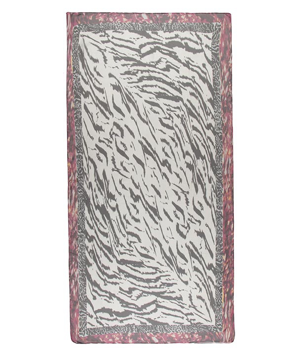 شال حریر پلنگی