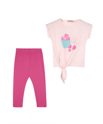 ست تیشرت و لگ دخترانه پیانو Piano کد 1896