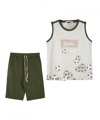 ست تاپ و شلوارک‏ پسرانه پیانو Piano کد 1960