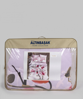 سرویس لحاف ساتن یک نفره پنج تکه آلتین باشاک AltinBasak کد ABQ057