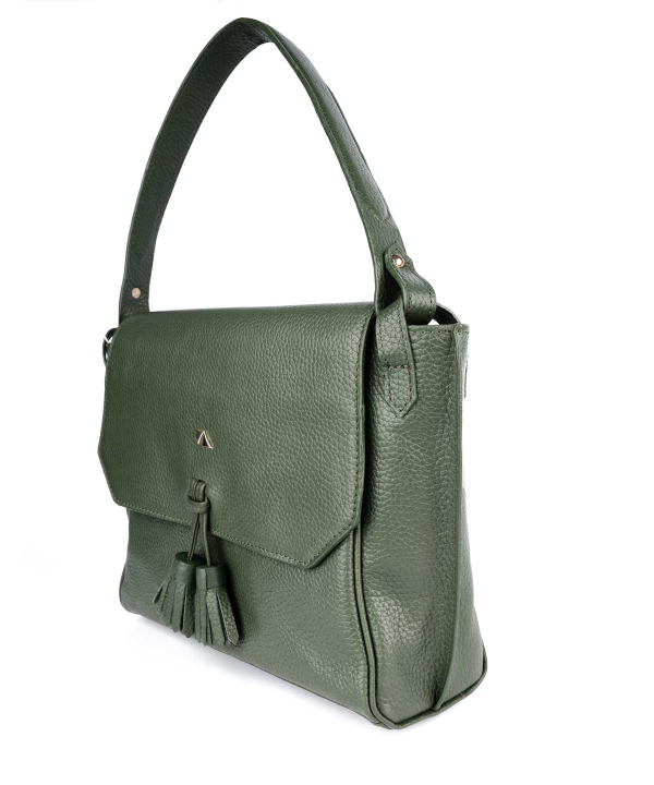 کیف دوشی زنانه چرم طبیعی چرم مشهد Mashad Leather مدل S0742