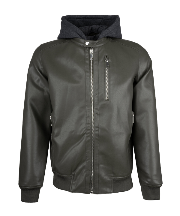 کاپشن چرم مردانه جوتی جینز JootiJeans کد 04522121