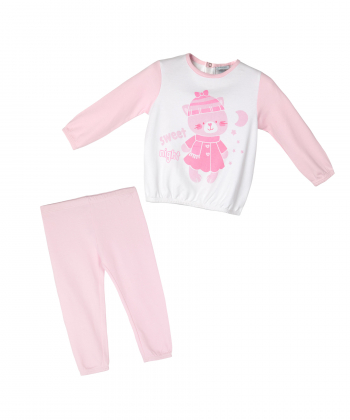 ست تیشرت و شلوار نوزاد دخترانه او وی اس OVS کد 101156